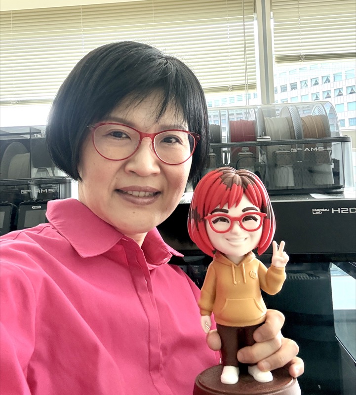 東京メーカーズ 渋谷(本人と自作3Dプリントフィギュア)
